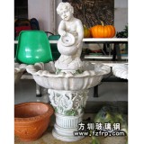 HP179玻璃鋼仿砂巖噴泉雕塑 廣場噴泉花盆定做設(shè)計(jì)