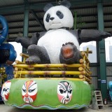 YD-020玻璃鋼大型雕塑 游樂園大熊貓動(dòng)物雕塑