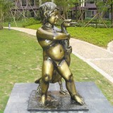 YD-040公園裝飾鍛銅雕塑 玻璃鋼仿銅雕塑