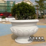 HP114廣場玻璃鋼歐式花盆圖片 玻璃鋼砂巖花盆價(jià)格量大便宜