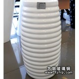 HP073玻璃鋼室內(nèi)裝飾花瓶柱子 波浪紋家居花瓶價格