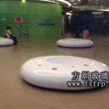 玻璃鋼商場(chǎng)美陳休閑椅