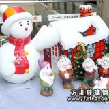 商場圣誕雪人美陳