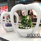 商場(chǎng)玻璃鋼創(chuàng)意美陳花盆