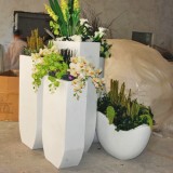江西商場(chǎng)玻璃鋼組合花瓶