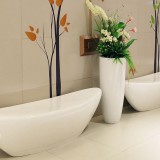 福建玻璃鋼坐凳花瓶組合
