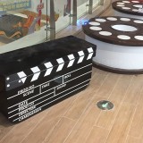 玻璃鋼場記板膠卷電影道具創(chuàng)意坐凳
