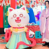 深圳玻璃鋼卡通IP雕塑主題展沉浸式實景互動