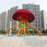 城市廣場(chǎng)大型水母景觀雕塑
