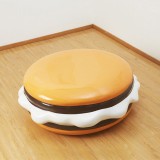 玻璃鋼漢堡創(chuàng)意休閑凳