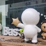 深圳智能園定制玻璃鋼IP公仔雕塑