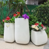 戶外玻璃鋼組合景觀花盆綠化裝飾惠州樓盤(pán)