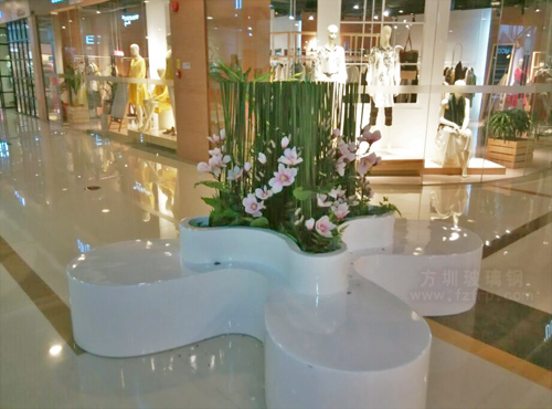 玻璃鋼四葉草花池坐凳