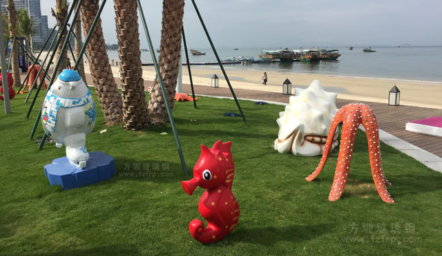 玻璃鋼海洋雕塑加工動(dòng)物生物海洋主題系列雕塑