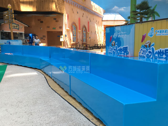水上樂園玻璃鋼鞋柜座椅