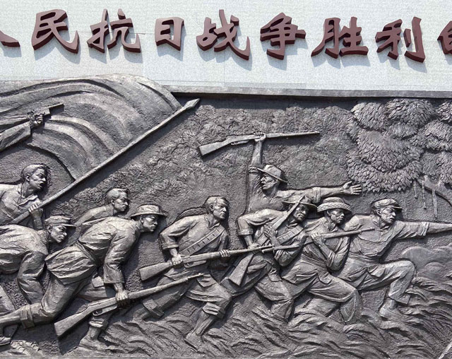 玻璃鋼黨建文化浮雕墻紅軍長征黨史抗戰(zhàn)主題浮雕墻
