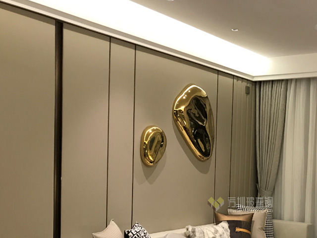 惠州樓盤營銷中心藝術(shù)切面造型石軟裝壁飾