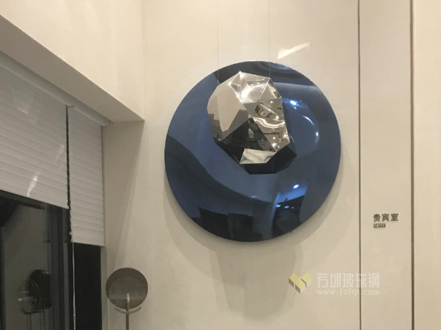 惠州樓盤營銷中心藝術(shù)切面造型石軟裝壁飾