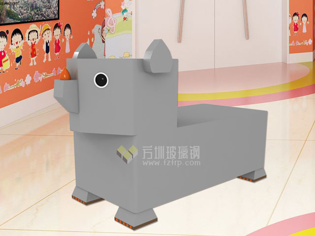 兒童趣味犀牛座椅