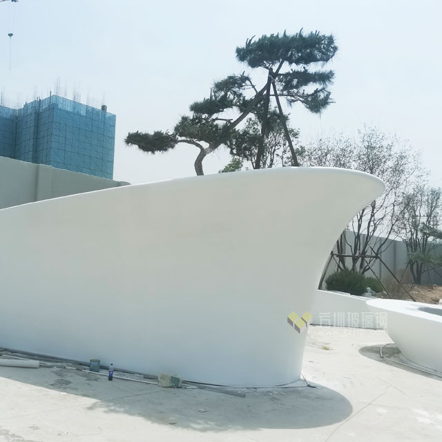 玻璃鋼異形墻定制裝飾山西樓盤(pán)園林景觀