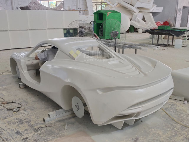 玻璃鋼汽車模型展廳仿真跑車外殼藝術(shù)裝置