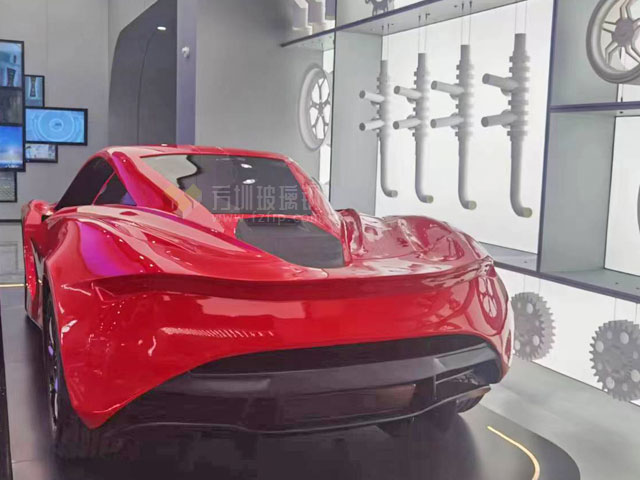 玻璃鋼汽車模型展廳仿真跑車外殼藝術(shù)裝置