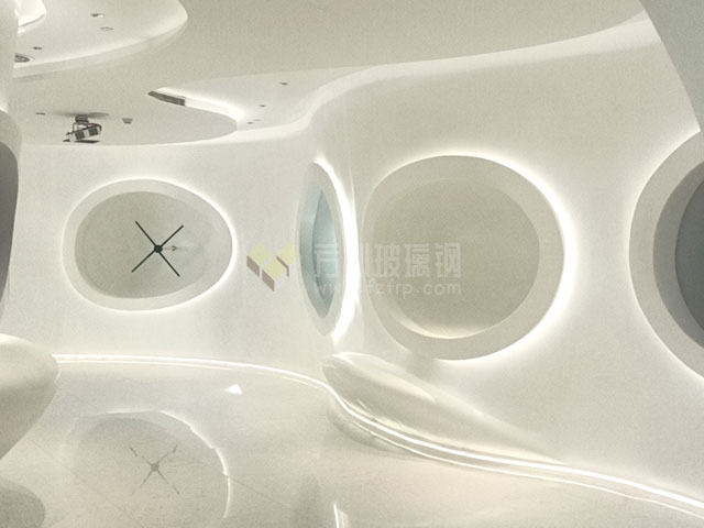 深圳細胞多媒體展廳玻璃鋼造型裝飾背景墻