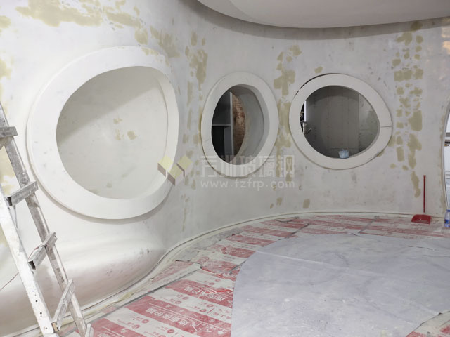 深圳細胞多媒體展廳玻璃鋼造型裝飾背景墻