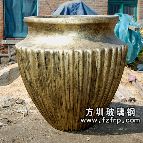 室內(nèi)仿銅樹(shù)脂花盆
