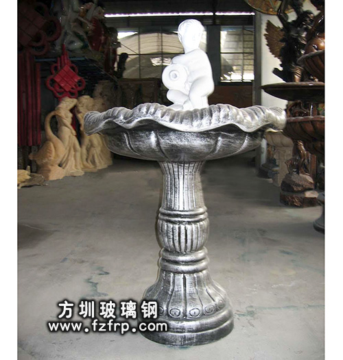 HP177室外歐式玻璃鋼噴泉花盆