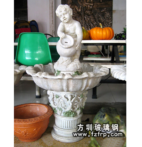 HP179玻璃鋼仿砂巖噴泉雕塑