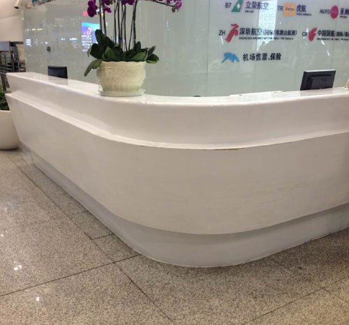 東莞玻璃鋼大堂接待臺(tái)