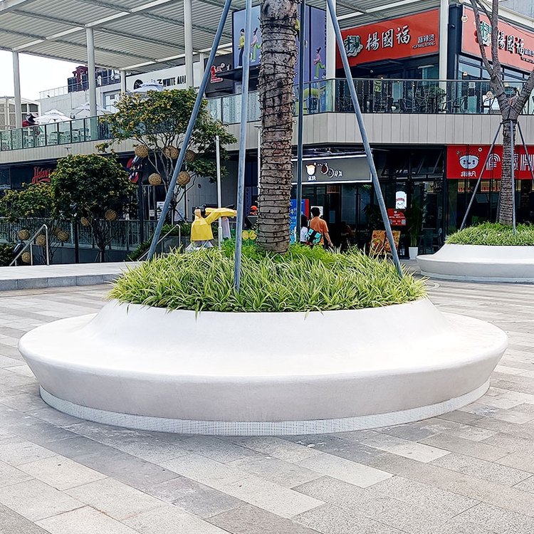 圓形玻璃鋼花壇樹池坐凳