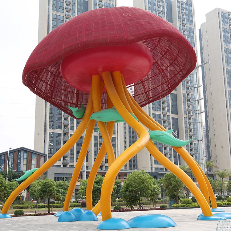 城市廣場(chǎng)大型水母景觀(guān)雕塑