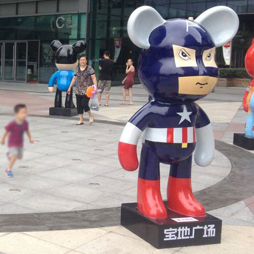 廣東廣場(chǎng)玻璃鋼卡通展覽雕塑