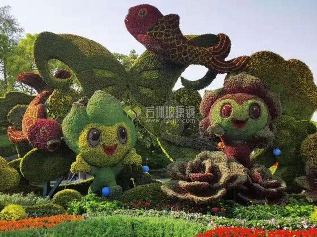 卡通人物綠雕造型 卡通人物綠雕造型